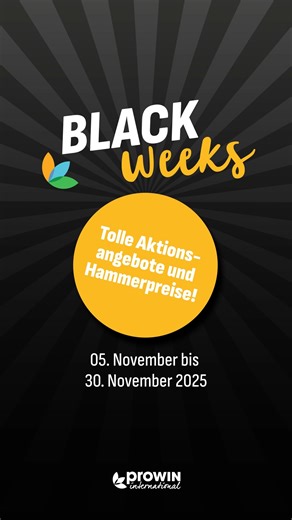 Im November erwarten dich tolle Aktionsangebote der BLACK weeks. 🖤 Du kannst dir vier Wochen lang Hammerpreise sichern. Ab dem 05.11.2025 bieten wir dir jede Woche tolle Doppelpacks an, bei denen du sensationelle 50 % auf das zweite Produkt sparst! Also mach mit und sichere dir mit proWIN unglaubliche Preise im November! 🤩🛍️ #prowin #prowininternational #blackweeks | proWIN international