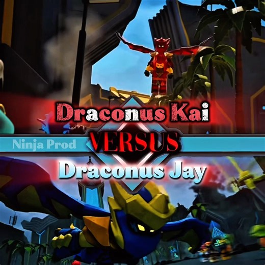 Draconus Kai vs Draconus Jay|Ninjago Dragons Rising|Edit|First Wis edit|NO REPLAY