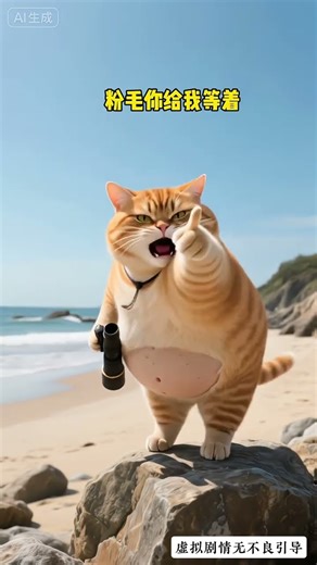 第 1006 集 | 聪明的粉红狐狸打败了橘猫和老虎。 #猫咪 #猫的故事 #ai猫咪 #娱乐 #搞笑