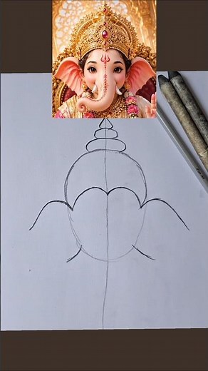 EASY Lord Ganesha drawing #drawing