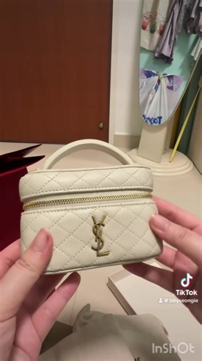 Unbox my YSL Micro Vanity Bag with me #fyp #ysl