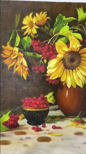 Classic Still Life Painting | Sunflowers & Rich Colors #art #stillife #oilpainting