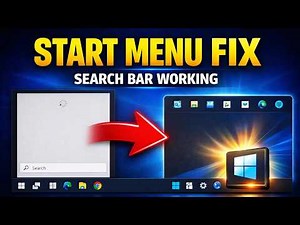 Fix Start Menu & Search Bar Not Working in Windows 11/10 (Working Fix)