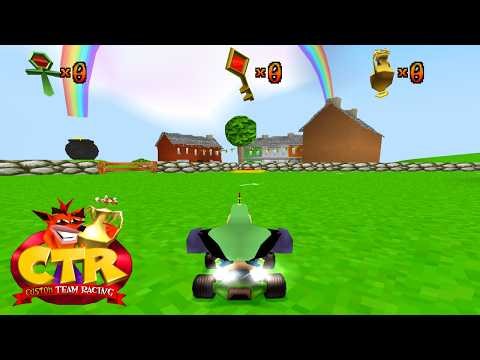 CrystalFissure Streams Crash Team Racing: St. Patrick's Day Racing - 12 NEW Levels!
