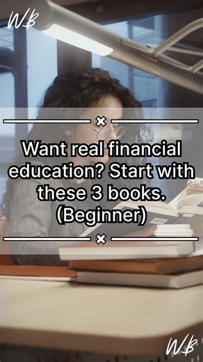 3 Best Books To Start Your Financial Education Journey (Beginner) #financialfreedom #wealthbuilding