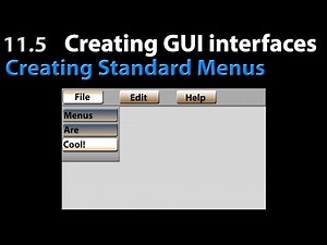 Autoit Scripting Tutorial 11.5 The GUI _ Creating Standard Menu Bars