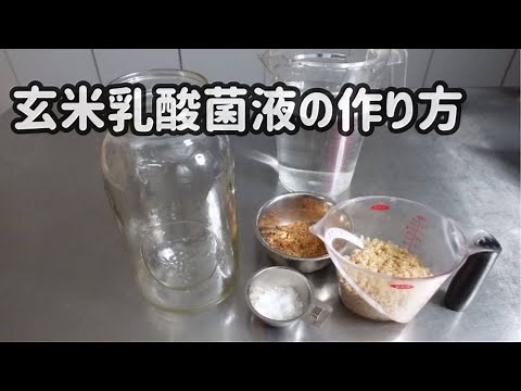Easy! Versatile! How to make brown rice lactic acid bacteria liquid