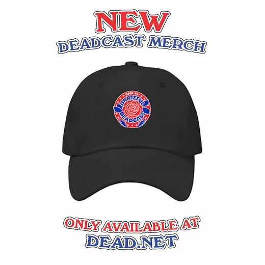 16K views · 97 reactions | Check out the new Good Ol’ Grateful Deadcast merch collection, featuring a classic t-shirt, a finely crafted enamel pin, and a stylish hat available for purchase now on Dead.net. gd.lnk.to/dcmerch | Grateful Dead | Facebook