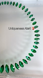 Uniqueness Alert 🚨 A very precise natural emerald marquise shape layout Assembling all those together to align in such harmony is extremely difficult and there’s much to appreciate. The sharp look is just irresistible and one of a kind What would you do with such layout? #blackpanther #emeralds #gem #gemstone #gemstones #gems | Gemerald