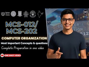 Complete Computer Organization in one video | MCS202/MCS12 Important Questions | One Shot | #imps