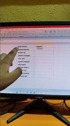 Convert Small Letters to CAPITAL Letters in Excel in 5 Seconds! 🤯 | Excel Shortcut Trick #Shorts.