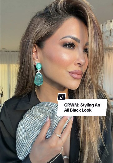 GRWM: Styling an All Black Look with Statement Earrings