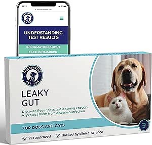 Innovative Pet Lab Constipation, Itchy Skin, Food Intolerance, Allergies, for Immune & Gluten Sensitivity – Leaky Gut Test Kit for Dogs & Cats – Vet Trusted Easy at-Home Stool Test