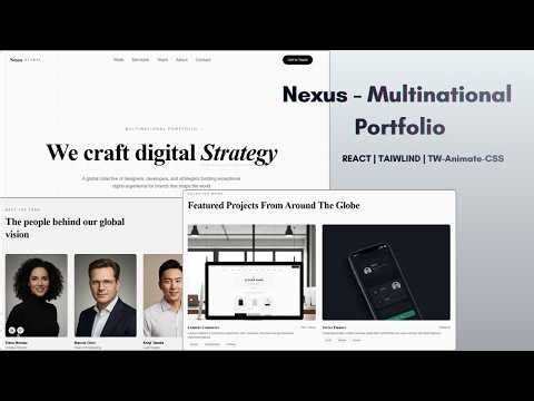 Build a Modern Portfolio with ReactJS and TailwindCSS
