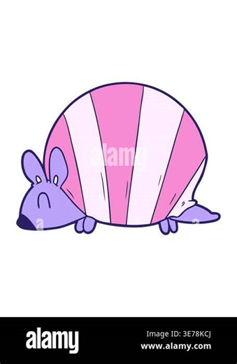shaking motion animation of cartoon armadillo Stock Video Footage - Alamy
