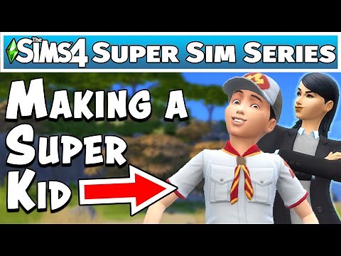 Getting all Sims 4 Childhood Bonus Traits: Super Sim Let's Play Part 3