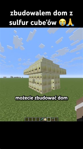 I built a house with sulfur cube in minecraft 💡