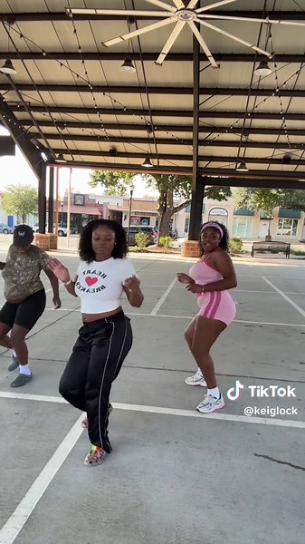 Enjoying Morning Line Dance with Friends