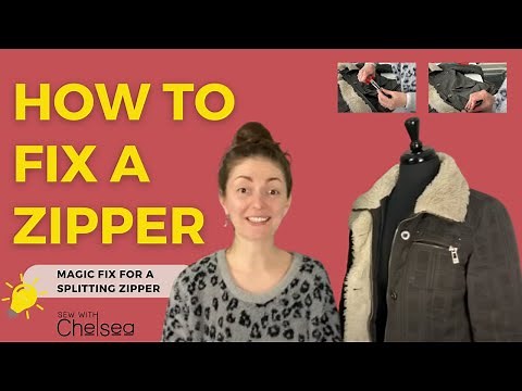 How To Fix A Zipper: Magic Fix For A Splitting Zipper, No Sewing Required :)