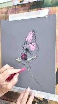 Luminosity Pastel Butterfly #pastel #paintingtechniques #pastelpainting #butterflydrawing #drawing
