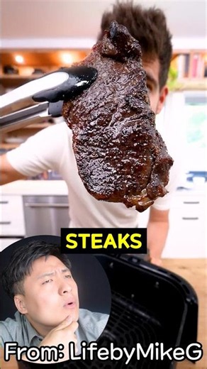 Making the Perfect Air Fryer Steak #steak #airfryer #airfryerrecipes ‪@LifebyMikeG‬