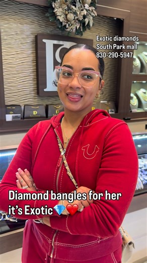 Exotic Diamonds on Instagram: "Two Diamond bangle bracelets and they are Exotic💎❤️ you know we carry all of your jewelry needs‼️ come shop for Christmas with the best in town💎💖 #gold #diamonds #Christmas #top #texas"