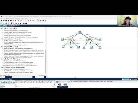 11.6.1 Packet Tracer Switch Security Configuration