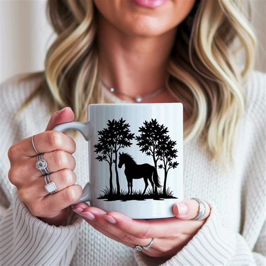 Laser Engrave Files Forest Tree Silhouettes Svg Png Pdf & Dxf Bundle Instant Downloads - Etsy