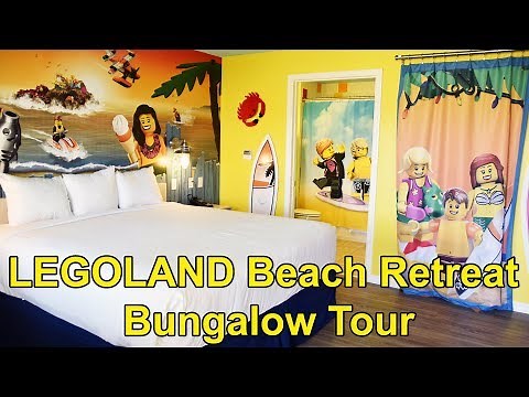 LEGOLAND Beach Retreat Detailed Bungalow Room Tour - LEGOLAND Florida Resort