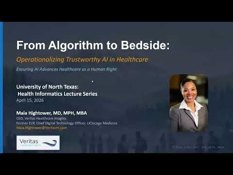 Health Informatics Lecture Series: Maia Hightower
