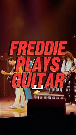 Can Freddie Mercury (QUEEN) play guitar? 🧐🎸 #freddiemercury #queen #guitarist #brianmay