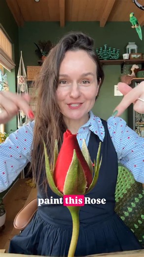 Kristine Rapohina | Watercolor artist and instructor on Instagram: "Comment “Rose” to get information. Available for all ❤️ Also get reference photo and line drawing to get prepared"