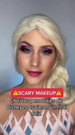 Maquillaje Scary de Elsa: Halloween Creativo