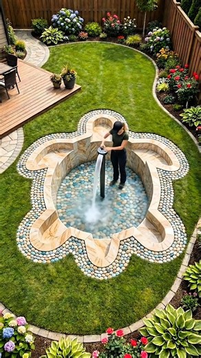 Building a Turtle Pond in My Backyard | Amazing Transformation 🐢💧#shorts #koifishpond