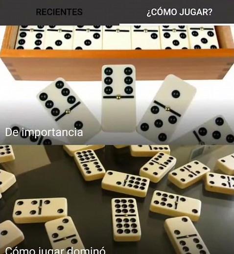 Aprende a jugar dominó