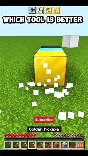 which tool is better in minecraft? #minecraft #shorts