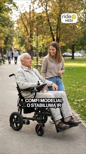 Naujos kartos RIDE-E MEDI sulankstomi vežimėliai