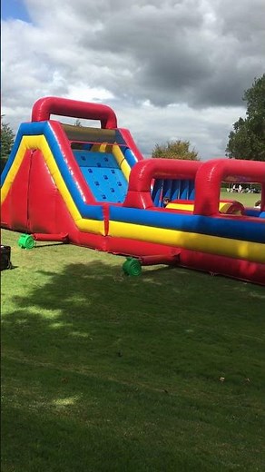 INFLATABLE OBSTACLE COURSE 85FT LONG