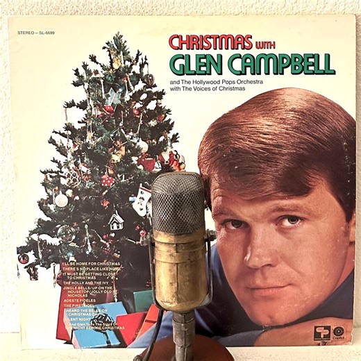 Christmas Music Holiday Fun "christmas With Glen Campbell" Vintage Christmas Record Album LP (1971 Capitol W/"the Night Before Christmas") - Etsy