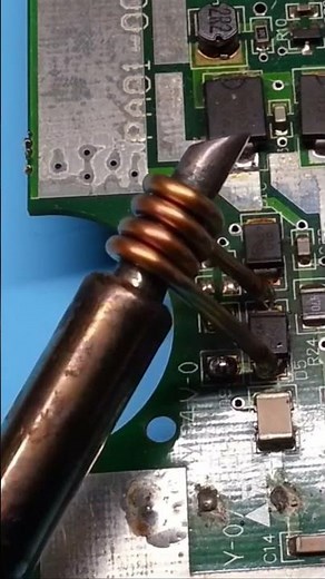 Tip for desoldering and soldering electronic SMD components