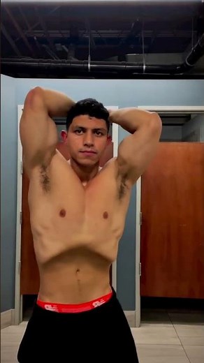 Muscle Guy Gym Flexing