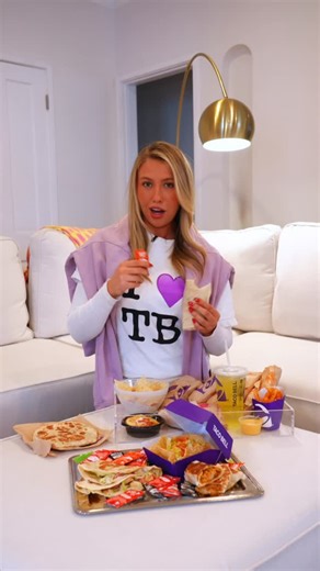 Taylor King on Instagram: "Girl dinner. Real math. Luxe Value Menu. 🔔 @tacobell #TacoBellPartner"