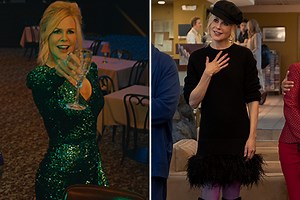 Nicole Kidman dazzles in plunging dress in pics from new Netflix movie The Prom