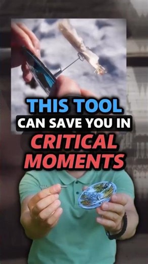 Survival Hack: Start Fire Using Only Sunlight #lighter #sun #solar