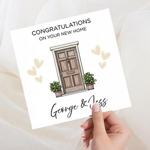 Personalized New Home Card, Modern Housewarming Gift - Etsy Canada