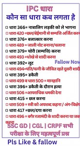 2.3M views · 5.7K reactions | IPC धारा _ GK Shorts Tricks Video 2023 #reels2023 #sscchsl #gk #tricks #IPC #gkgs #upsc #gkinhindi #shorts #UttarPradesh #SSC | Manjay IQ Education | Facebook