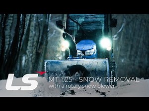 LS Tractor MT 1.25 - snow removal with a rotary snow blower :: LS Tractor Europe
