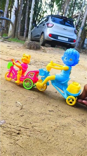 Remote Control Monkey Cycle And Scooty Girl Toy Unboxing And Testing Short Video ||