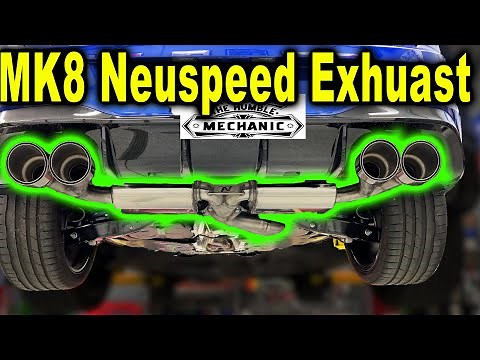MK8 Golf R Exhaust Sound Clips ~ Neuspeed Cat Back Exhaust