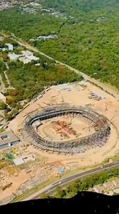 5.6K views · 189 reactions | Espectacular vista aérea desde un helicóptero de la construcción del nuevo Estadio Nacional de El Salvador.  | Jorge Manzanares | Facebook